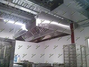 Зонт вытяжной нержавеющий 04 размер 1800*1600*400