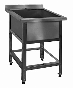 Ванна моечная односекционная с бортом СТАНДАРТ 700*700*860